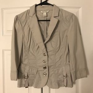 WHBM Grey Military Jacket